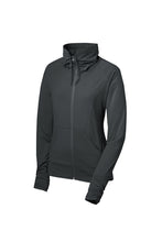 Load image into Gallery viewer, Iowa Specialty Clinics Sport-Tek® Ladies Sport-Wick® Stretch Full-Zip Jacket