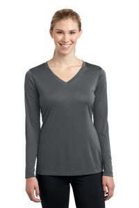 Iowa Specialty Sport-Tek® Ladies Long Sleeve PosiCharge® Competitor™ V-Neck Tee