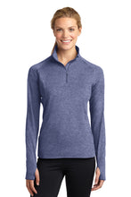 Load image into Gallery viewer, Iowa Specialty Sport-Tek® Ladies Sport-Wick® Stretch 1/2-Zip Pullover Brand Logo